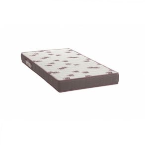 Colchão Solteiro Ortobom D 28 Light 14X 188X 78 cm Branco/Bordô