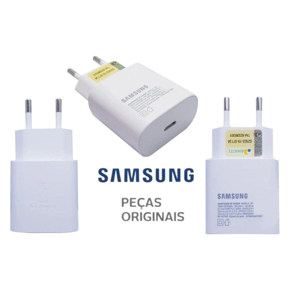 Carregador Fast Charge 25W Tipo-C Samsung