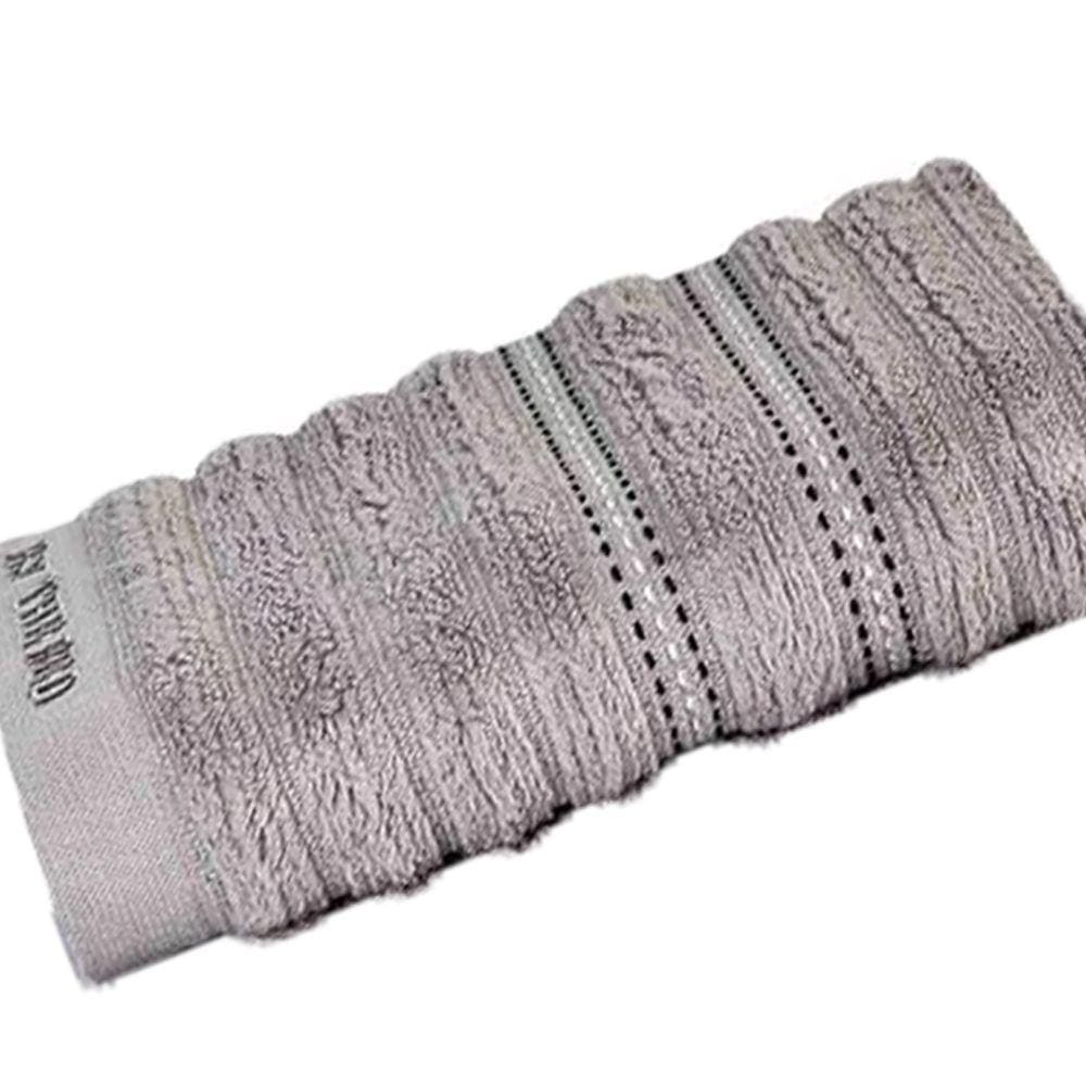 Toalha de Rosto Sense By The Bed Cinza 100% Algodão Fio Zero Twist