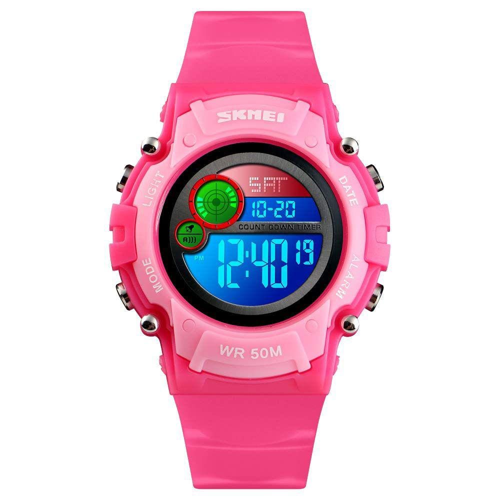 Relógio IWOCH Kids LED Digital Waterproof Sports para meninos e meninas