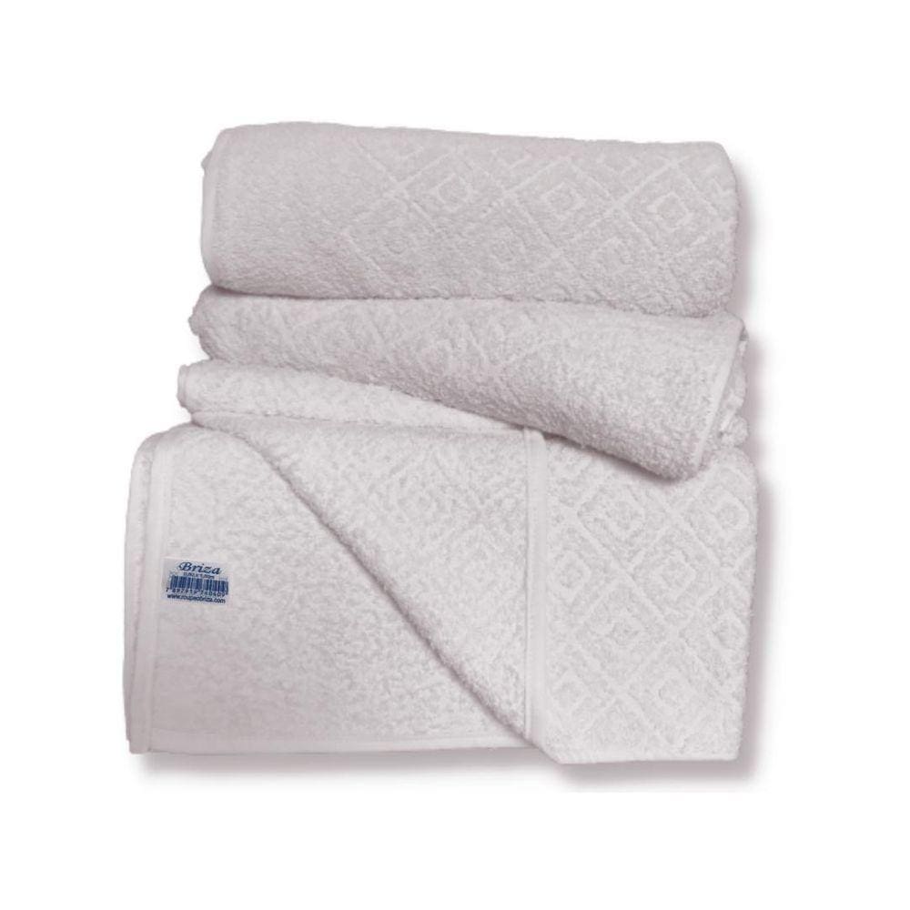 Toalha De Banho Briza Banhão  0,80 X 1,50M  Losango Branca