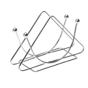 Porta Guardanapo de Metal Prata 7cmx13cm - Decoração de Mesa