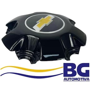 Calota Centro De Roda Nova S10 17-19 Preto Com Emblema