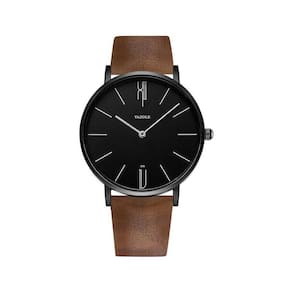 Relógio Masculino Yazole Marrom Ultrafino + Caixa