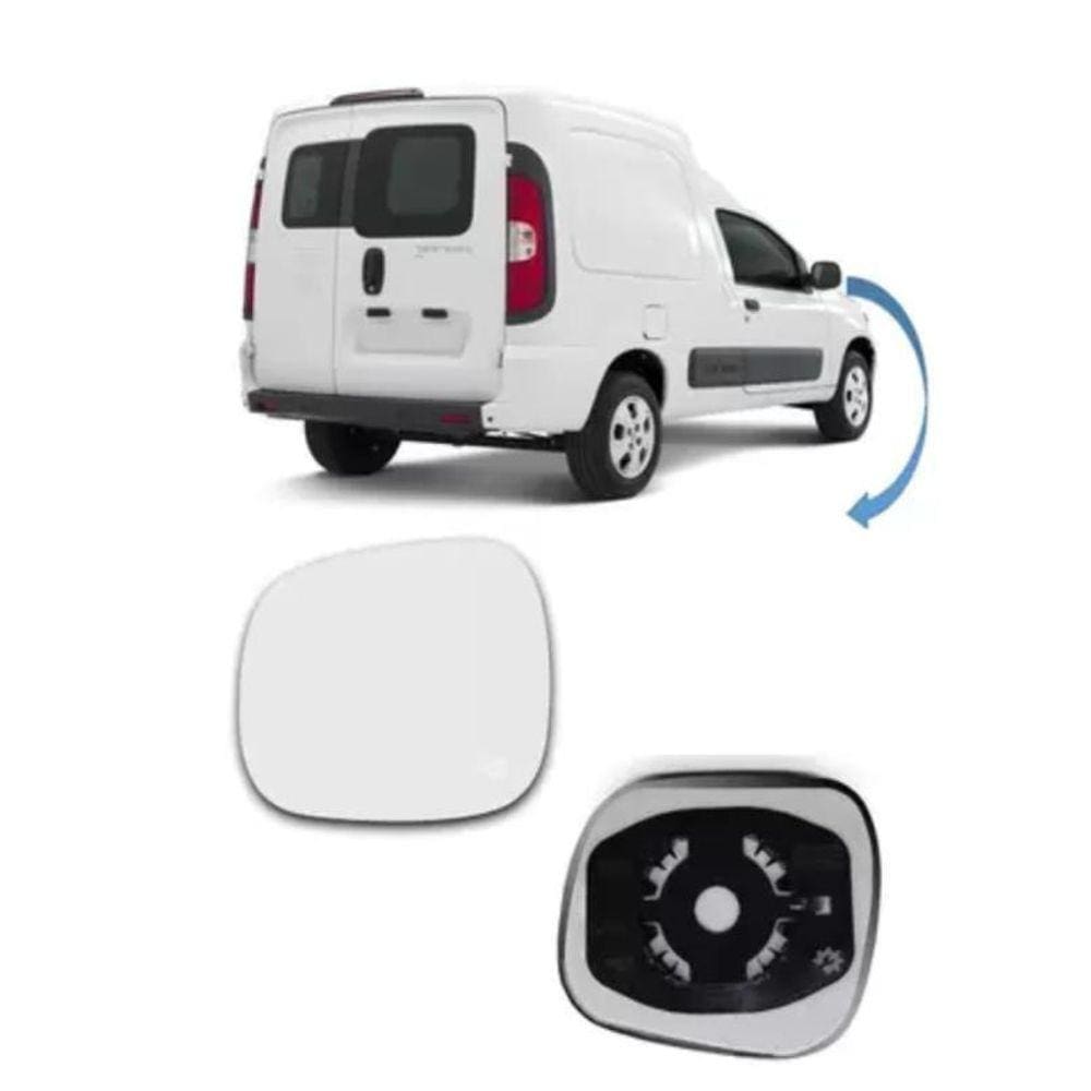 Lente Retrovisor Com Base Fiorino 2014 Mod Novo Ld Esquerdo