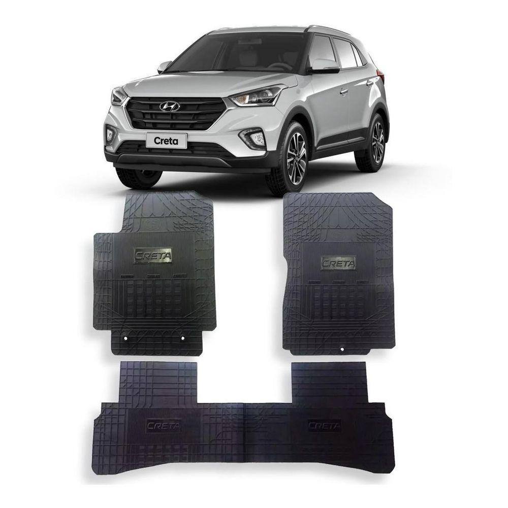 Jogo Tapete Interno Reforçado Hyundai Creta 2017 A 2019