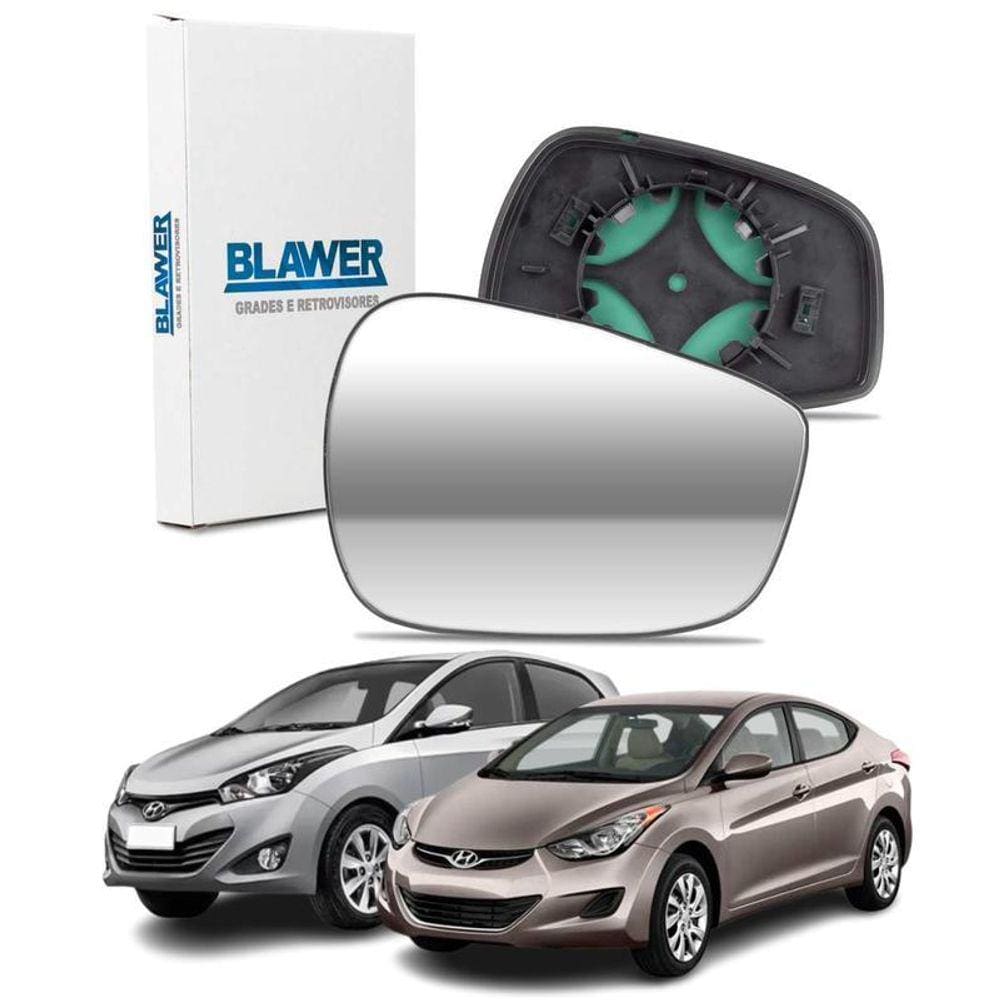 Lente Retrovisor Base Hb20 12-19 Elantra 12-14 Ld Direito