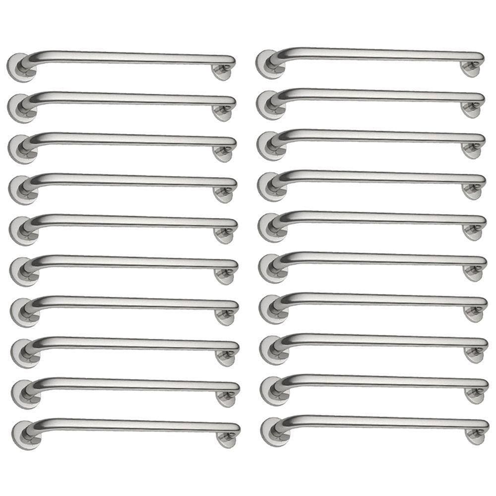 Alça De Apoio Kit 20 Unid Barra 70cm Inox Deficiente Anti Queda Criança Idoso Suporte Parede