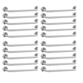 Alça Apoio 60cm Barra Inox Kit 20 Unidades Suporte Banheiro Idoso Gestante Criança Acessibilidade