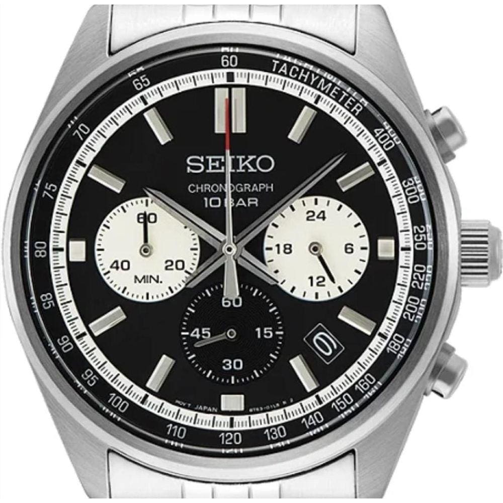 Relógio Masculino Seiko Cronógrafo 60 Min - Aço Inox, Preto