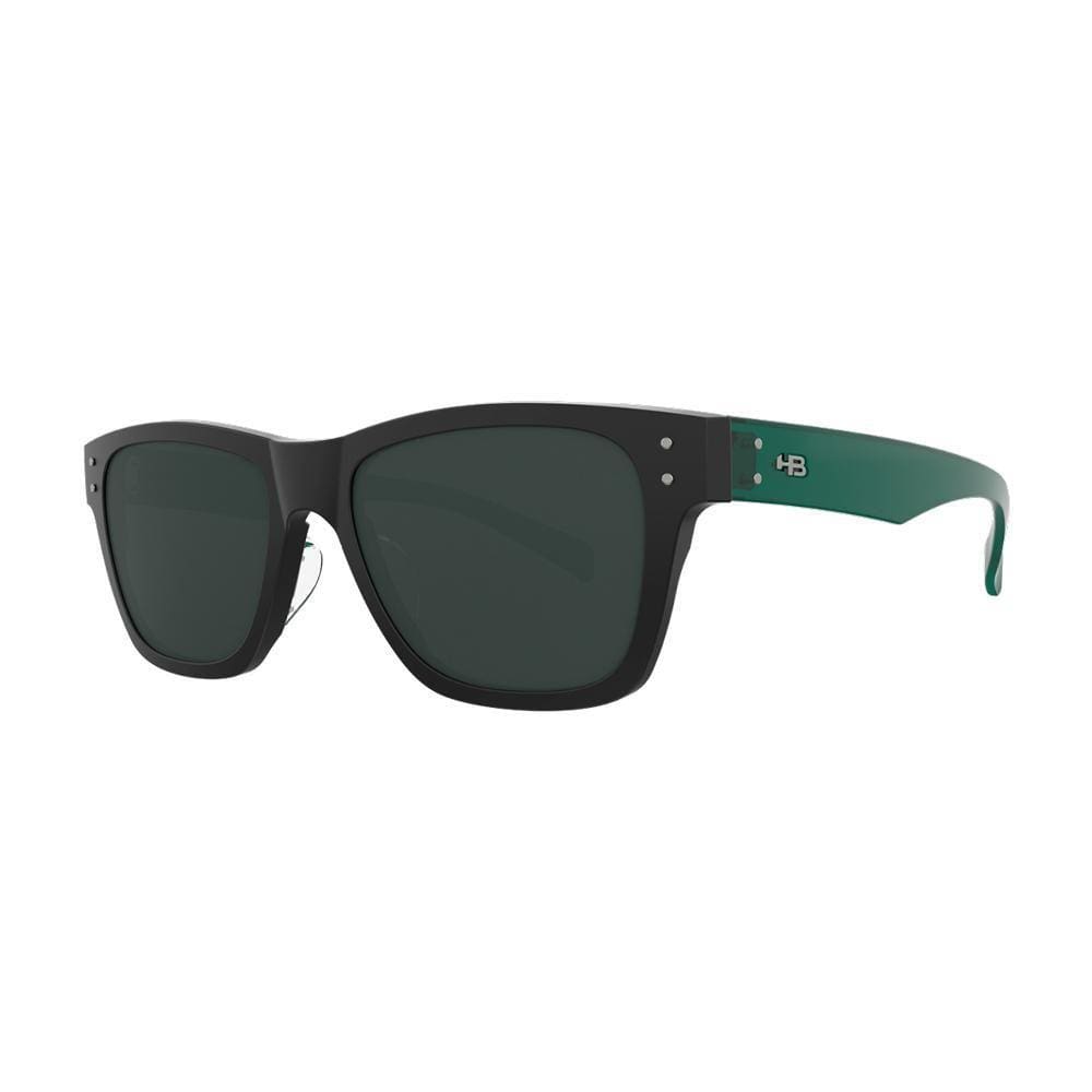 Óculos de Sol Hb Foster - Preto Fosco, Lentes Verdes