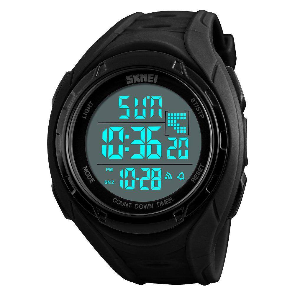 Relógio de pulso Carlien Outdoor Sports Waterproof Digital para homens