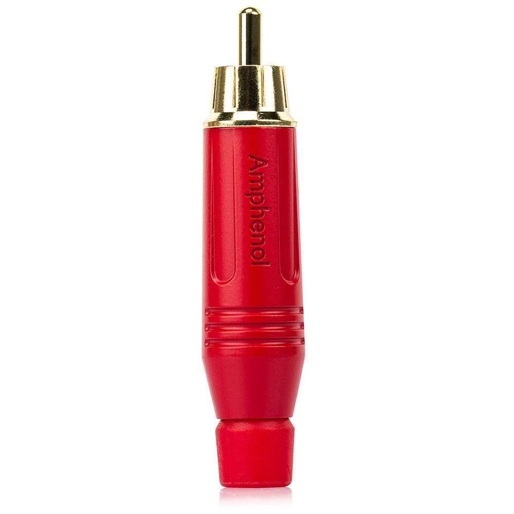 Plug Rca Macho Acpr-Red, Amphenol - Vermelho