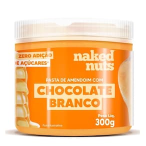Pasta De Amendoim Com Chocolate Branco Naked Nuts 300G