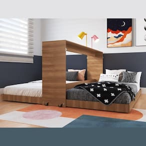 Cama Solteiro Dupla Articulável Horizontal Phoenix Art In Móveis Marrom