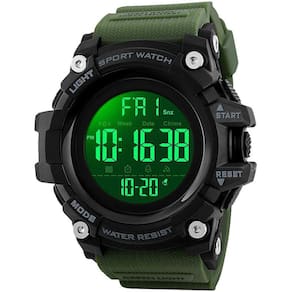 Relógio de pulso masculino Carlien com pulseira de couro, cronógrafo à prova d`água