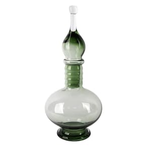 Garrafa Decorativa Aladino de Vidro Verde 41cm WG0079 BTC