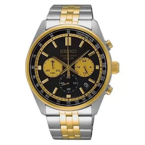 Relógio Seiko Cronógrafo SSB430B1 - Aço Inox IP Gold 41.5mm