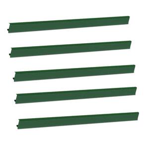 Porta Etiqueta Bandeja Gondola Lx 92 Cm Verde Kit Com 15
