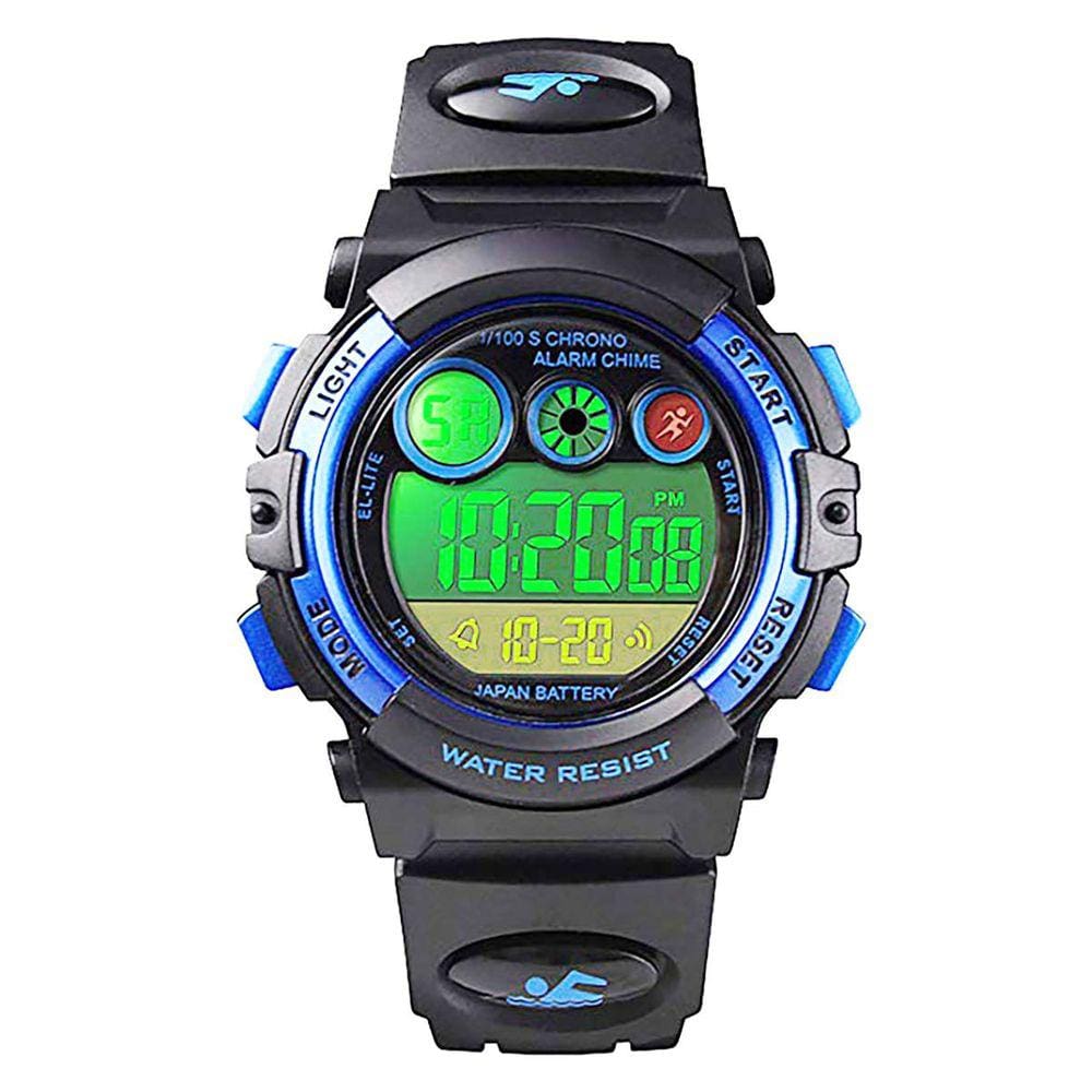 Relógio digital infantil Anloo 50m Waterproof Alarm Cronômetro