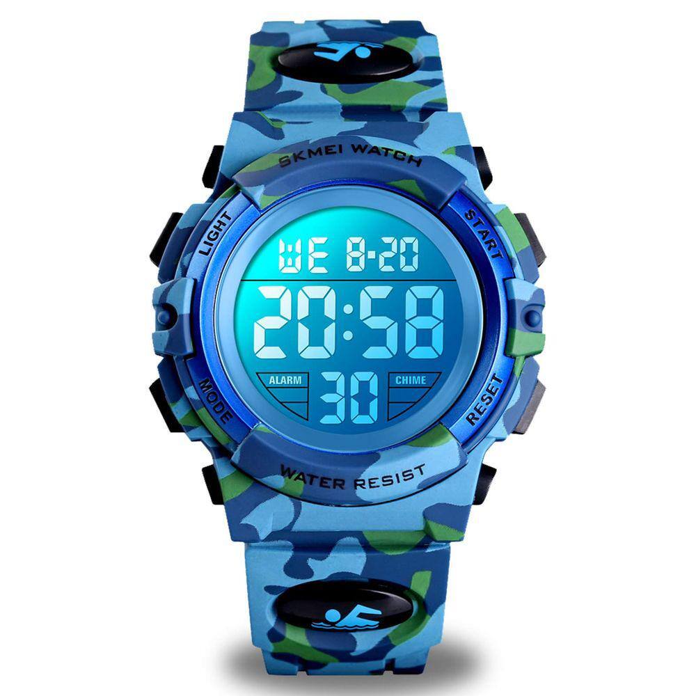 Relógio cofuo Kids Camouflage Digital Sports Waterproof