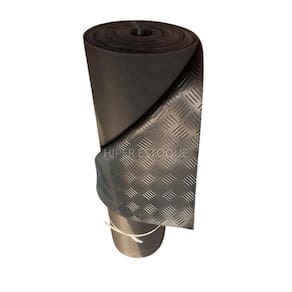 Piso de Borracha Antiderrapante Xadrez 3mm 1,0m x 2m Elite
