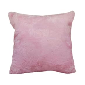 Capa De Almofada De Pelo Pelúcia Pelo Curto Luxo Rosa Bebê