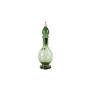 Garrafa Decorativa Aladino de Vidro Verde 40cm WG0078 BTC