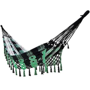 Rede De Dormir Descanso Casal King Luxo Verde Xadrez