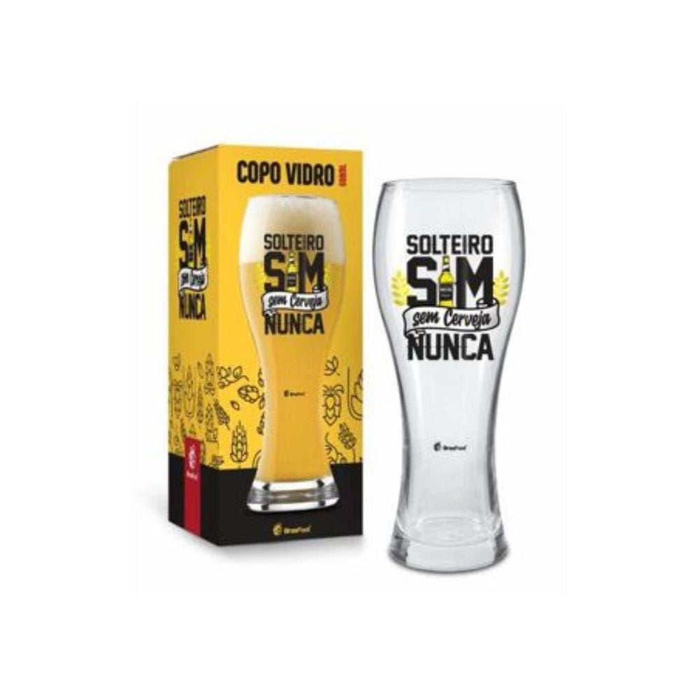 Copo Cerveja Gigante 680Ml Solteira Sim Sem Cerveja Nunca