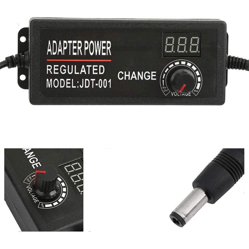 Fonte Carregador Com Regulador De Voltagem 9V A 24V Bivolt
