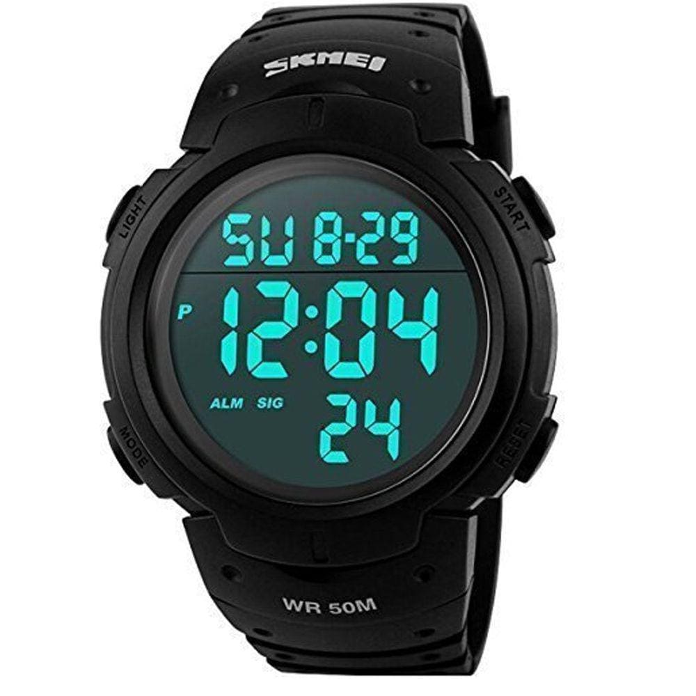 Relógio digital SKMEI Carlien Military LED para homens à prova d`água