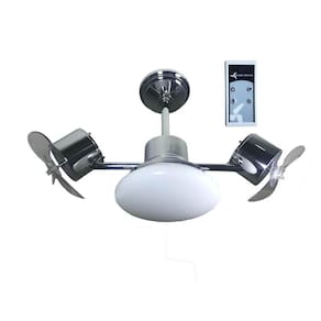 Ventilador De Teto Treviso Cromado controle Bivolt