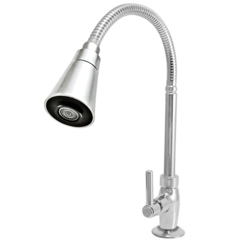 Torneira Cozinha Bancada Gourmet Cônico Cromado C-72