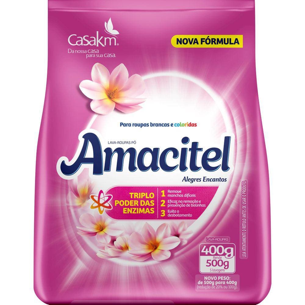 Amacitel Sabao Em Po Alegres Encantos 400G