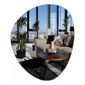 Espelho Decorativo Orgânico 60Cmx50Cm Moderno Luxo Sala