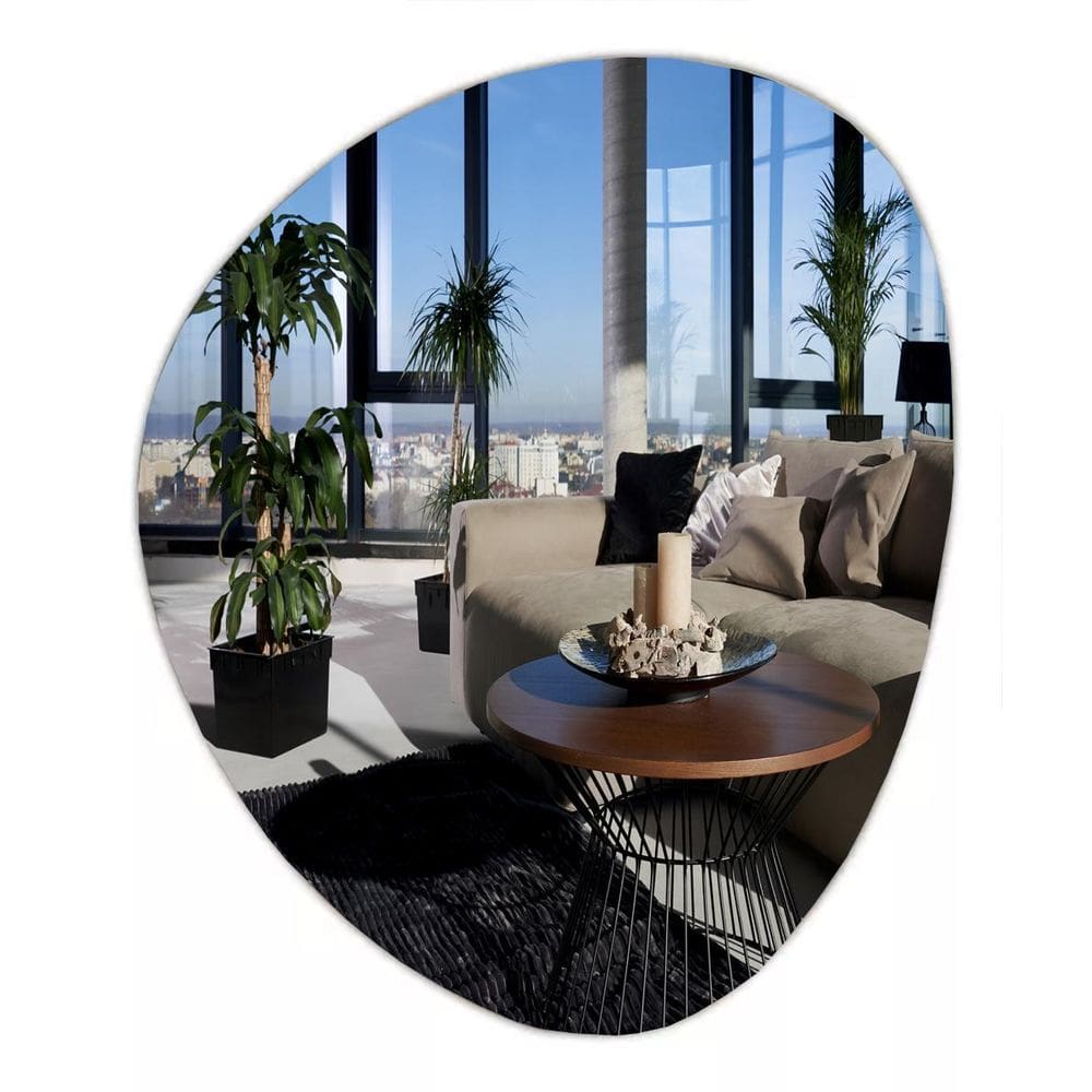 Espelho Decorativo Orgânico 60Cmx50Cm Moderno Luxo Sala