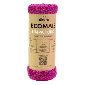 Pano de Limpeza Ecomais Limpa Tudo Rosa - Akora 30x30cm