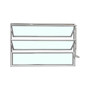 Vitro Basculante Branco 60 X 80 Vidro Liso