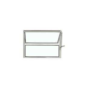 Vitro Basculante Branco 40 X 60 Vidro Liso