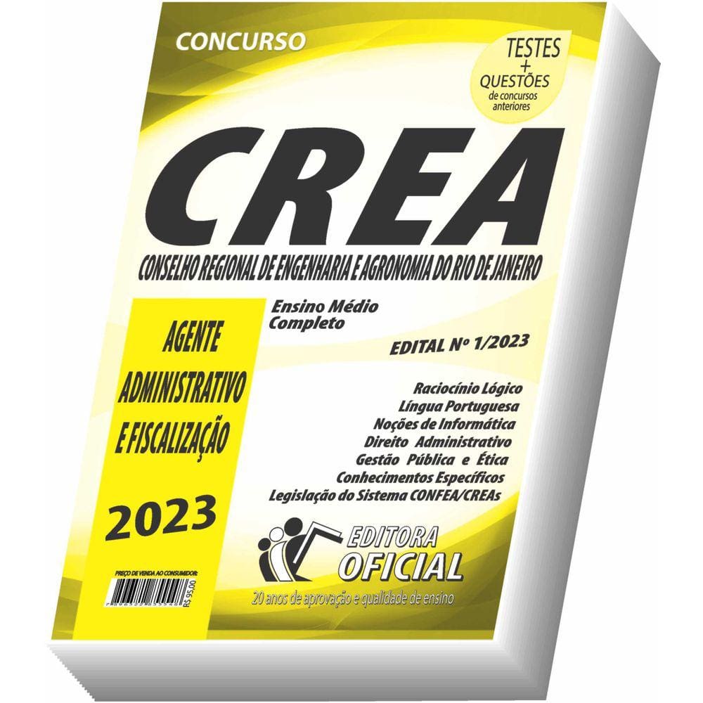 Apostila Crea - Rj - Agente Administrativo