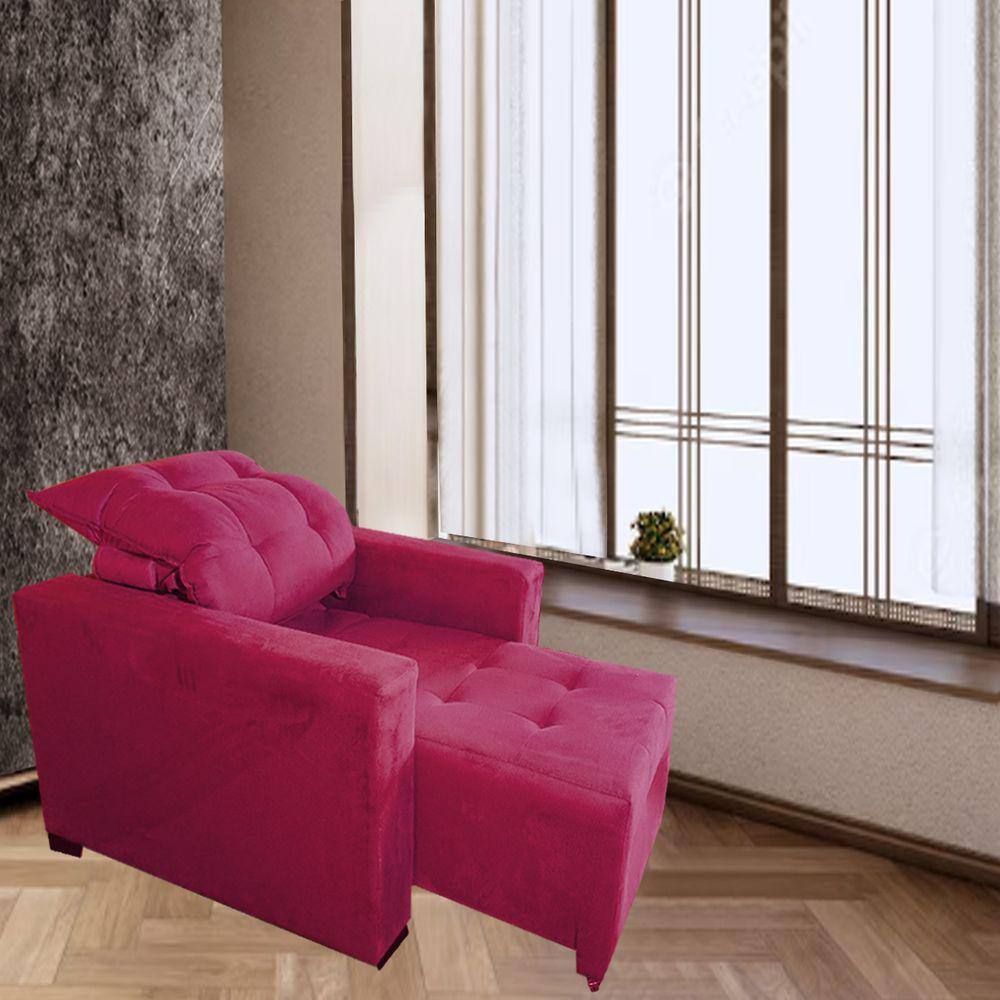 Poltrona Amamentação E Decoração Helena Vermelho - BL Decor