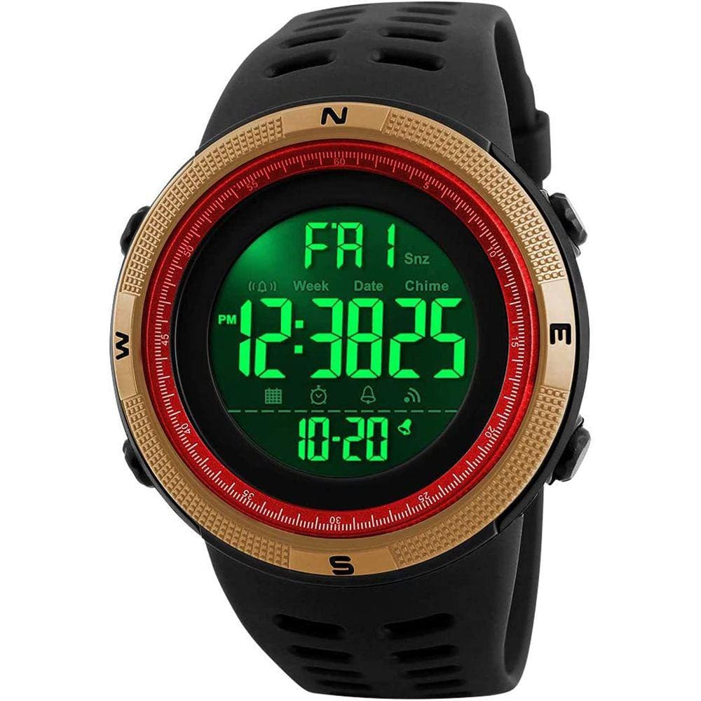 Relógio esportivo SKMEI Digital 50m LED impermeável para homens