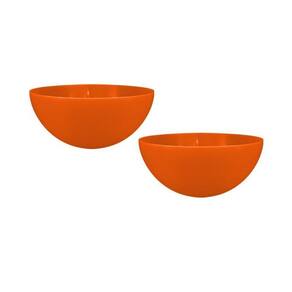 Kit 2 Mini Bowl Alaranjado 240Ml Plástico Premium