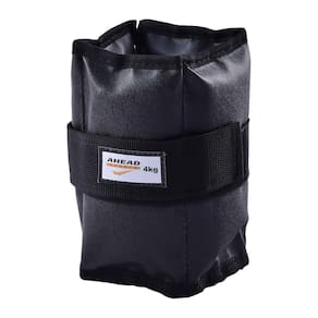 Par de Caneleiras de Peso (Tornozeleiras) Pretas - 4 Kg