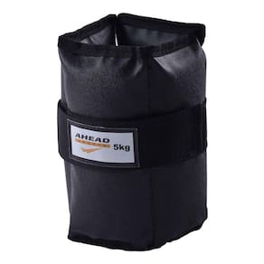 Par de Caneleiras de Peso (Tornozeleiras) Pretas - 5 Kg