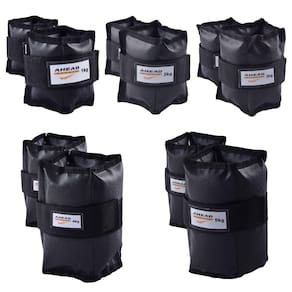 Kit com 5 Caneleiras Peso de 1kg À 5kg Ahead Sports Preta