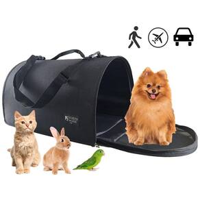 Bolsa Pet Bag Flexível 30x30x47cm PretoLiso 8kg