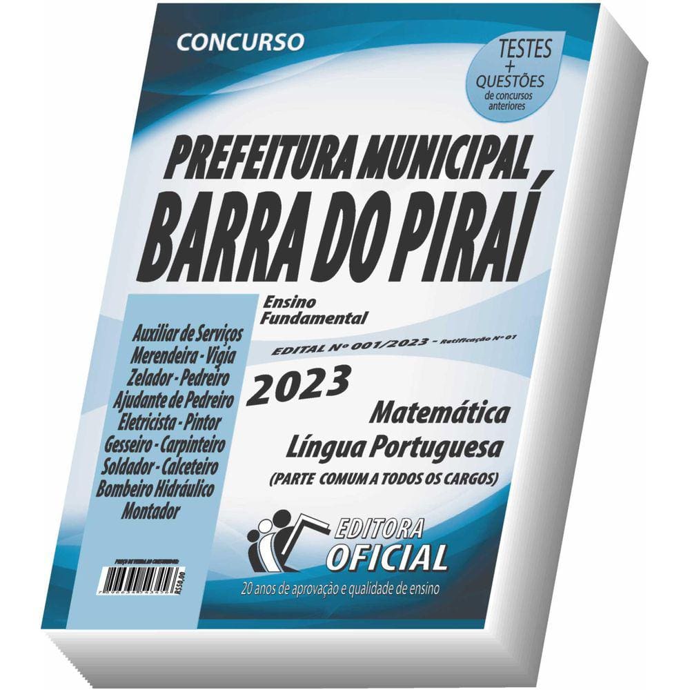 Apostila Barra Do Piraí Rj - Nível Fundamental - Parte Comum