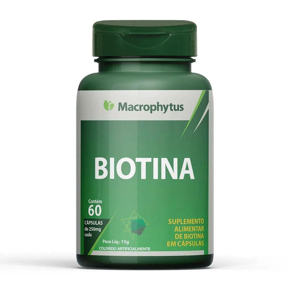 Biotina - Para Crescer Cabelo e Unhas 60 cps Macrophytus